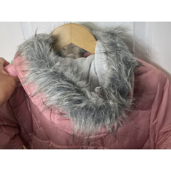 R 1881 by S. Rothschild Girls Quilt Puffer Jacket with Scarf Rose Pink 10/12 NWT - Picture 7 of 10